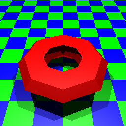 A mesh object with a plane